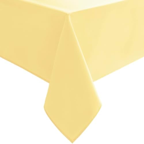 Hiasan 70x70 inch Water-Resistant Tablecloth for 6 Foot Tables