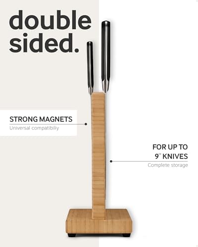 Sturdy Magnetic Knife Holder - Holds 9 Knives More