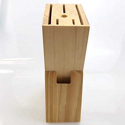 Hooshion Wooden Knife Block Countertop Organizer Kitchen Tool