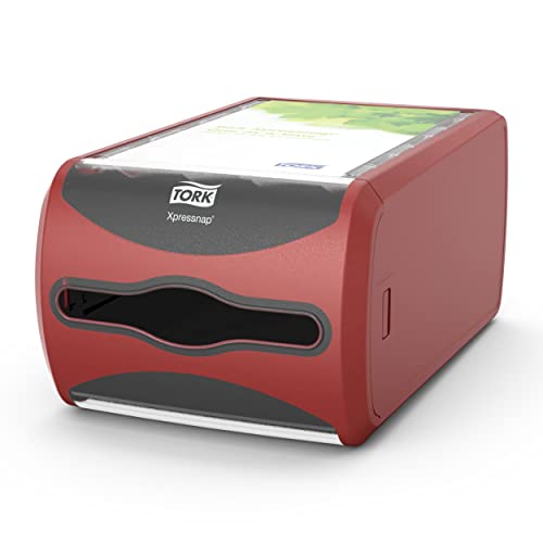 Tork Xpressnap Countertop Napkin Dispenser Red Signature Range