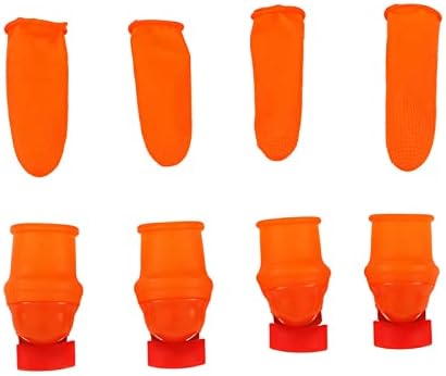 Ergonomic Silicone Thumb Knife Holder with Pepper Guard for Flat Knives