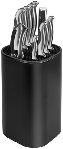Large-Capacity Knife Block with Slots for Easy Storage