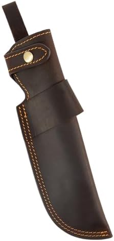 Leather Knife Sheath for 5-inch Blade Belt-Carrying Protection