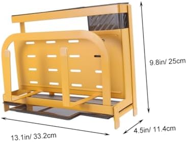 Elegant Yellow Knife Holder Space-Saving
