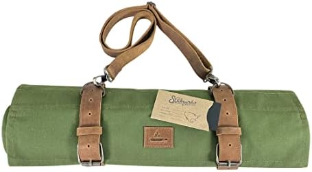 Stylish Knives Holder with 10 Pockets and Adjustable Shoulder Strap