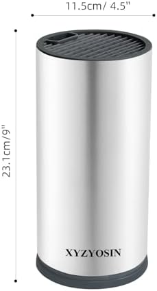 Stainless Steel Kitchen Knife Block Durable Space-Saving Design