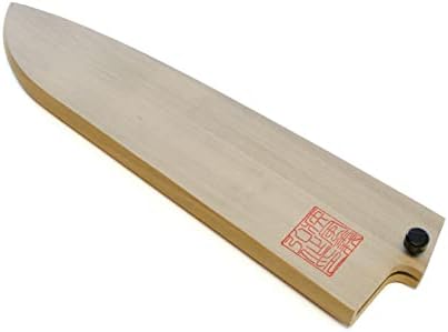 Premium Saya Cover for Santoku Knives with Natural Magnolia Wood Protection