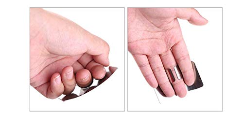 WOIWO 2-Piece Stainless Steel Hand Guard Protect Your Fingers while Cooking