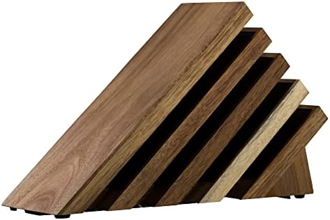 Messermeister Magnetic Knife Block Acacia - Modern Design