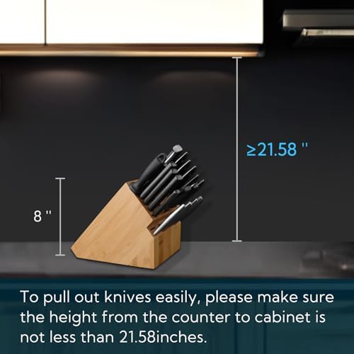 20 Slot Bamboo Knife Block