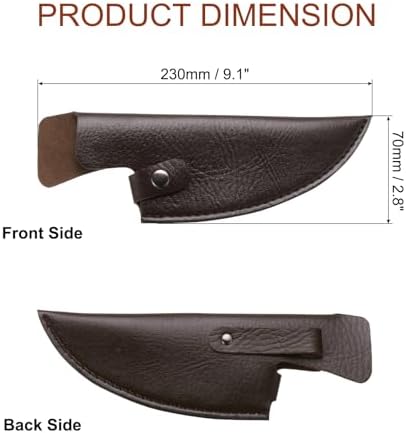 Uxcell Knife Cover Sleeves Universal PU Leather Blade Protector