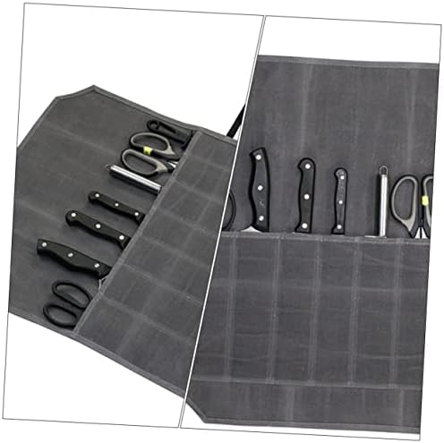 Large Capacity Canvas Storage Bag for Chef Knives