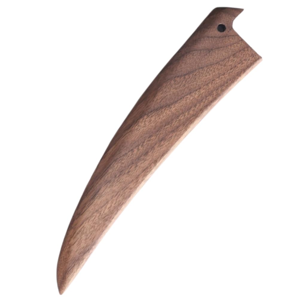 Elegant Black Walnut Wooden Knives Case Protector with Magnet 65-inch