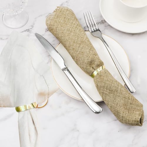 Gerilka Gold Napkin Rings Modern Design Stainless Steel Napkin Rings