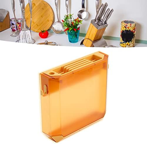 Wall-Mounted Plastic Knife Rack Yellow