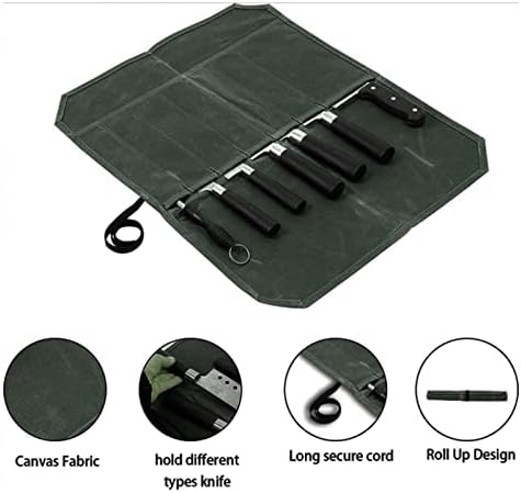 Kuuleyn Professional Kitchen Knife Roll Bag Green