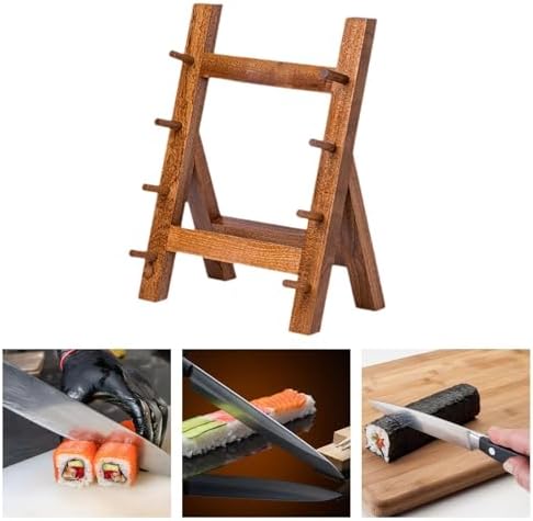 IEUDNS Kitchen Knife Organizer Rack 4-Layer Brown
