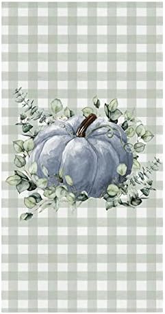 ZOE GARDEN pumpkin plaid kitchen dish towel quick dry absorbent machine washable