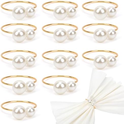 Elegantly Sturdy Napkin Rings Set of 12