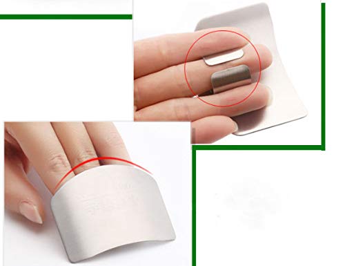 WOIWO 2-Piece Stainless Steel Hand Guard Protect Your Fingers while Cooking