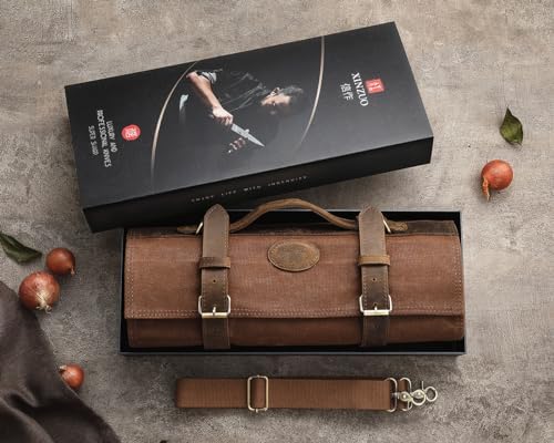 Premium Chef Knife Roll Bag - Durable Stylish by XINZUO