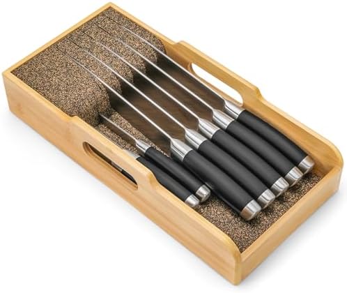 Bamboo Knife Organizer