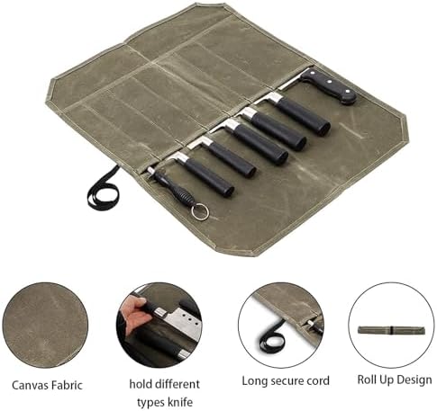 Heavy Duty Canvas Knife Roll Bag