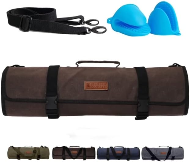 Baobab County Knife Roll Bag Brown