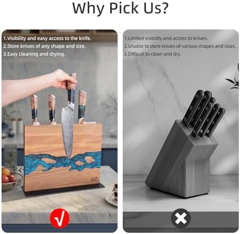FINDKING Magnetic Knife Block Durable space-saving