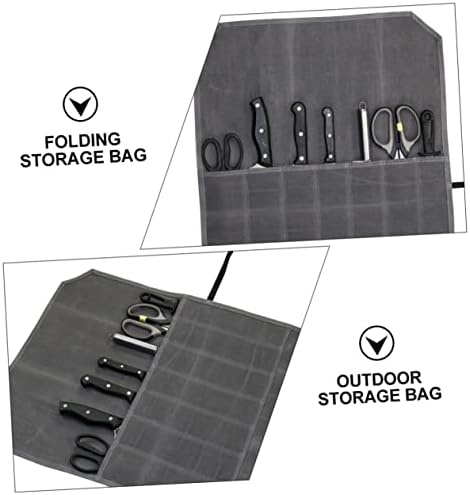 Large Capacity Canvas Storage Bag for Chef Knives