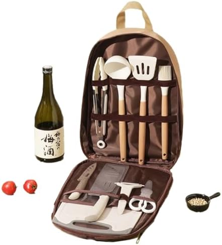 Durable multi-functional waxed canvas knife case for chefs