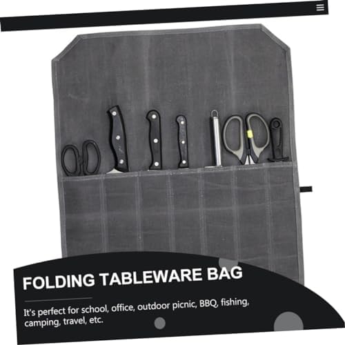 Large Capacity Canvas Storage Bag for Chef Knives