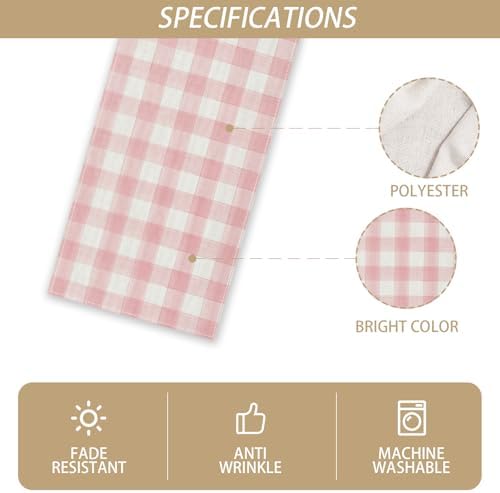 Linen checked tablecloth soft eco-friendly easy to wash multi-use