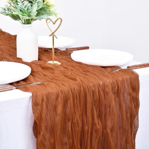 Perfect for Weddings 10ft Boho Gauze Table Runner