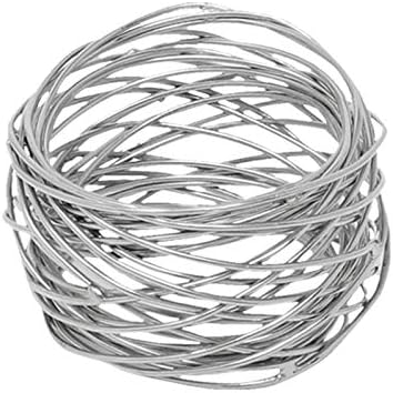 SKAVIJ 2 Inch Silver Napkin Rings Set of 12