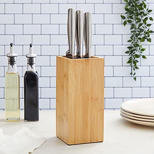 Bamboo Knife Block for Kitchen Storage