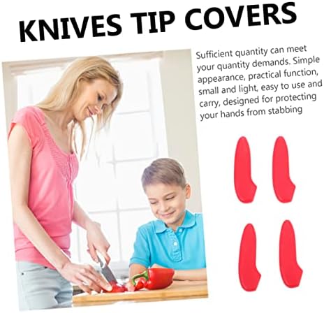 Zerodeko 30pcs Plastic Red Knife Tip Covers