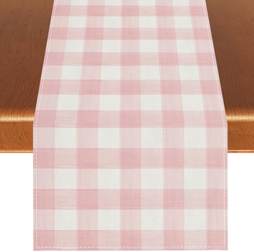 Linen checked tablecloth soft eco-friendly easy to wash multi-use