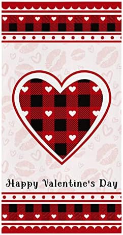 ZOE GARDEN Red Pink Love Kitchen Towels