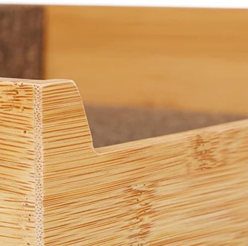 RelaxDays Natural Bamboo Block Organizer