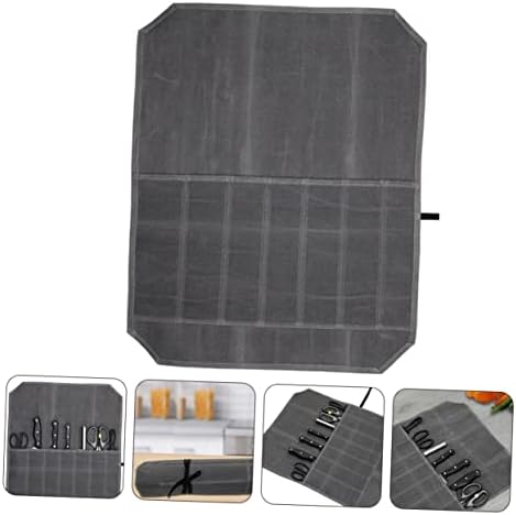 KICHOUSE Canvas Knife Storage Bag for Chef Knives and Cutlery