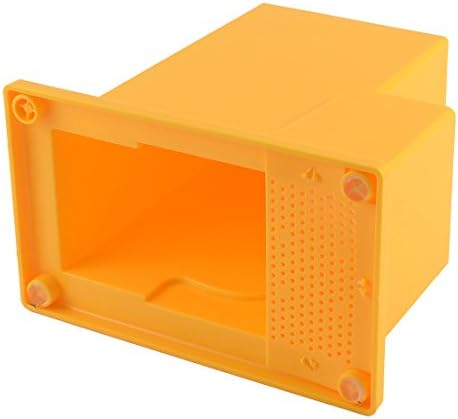 Elegant Essentials Plastic Kitchen Hollow Base 5 Slots Cutlery Cutter Stand Holder Orange