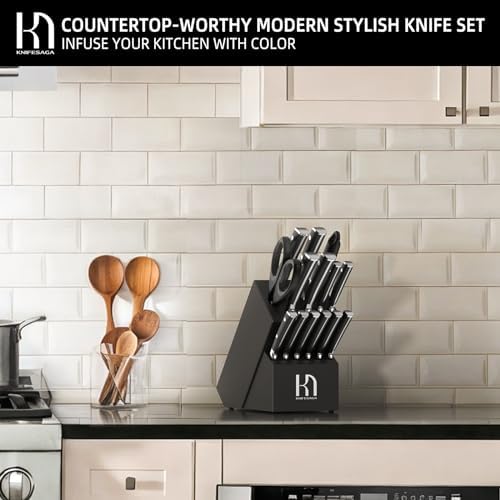 15-Piece Kitchen Knife Set
