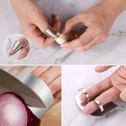 Stainless Steel Finger Protectors 4PCS 2PCS Single Double-Finger Protection