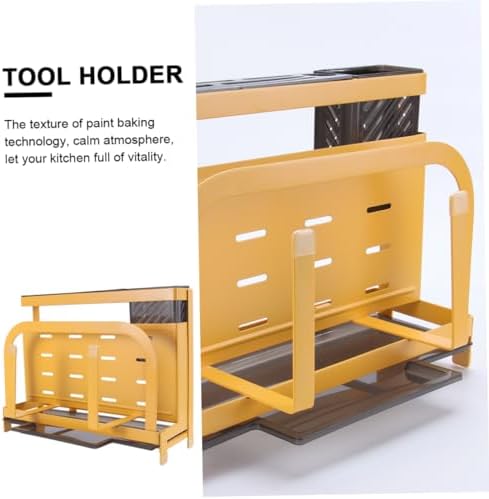 Elegant Yellow Knife Holder Space-Saving