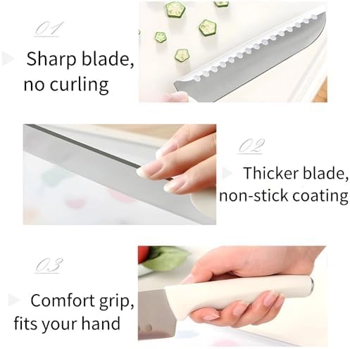 Compact Space-Saving 5-PC Knife Block Set for Apartments Campers