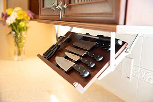 The Drop Block Under Cabinet Knife Storage