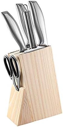 Hooshion Wooden Knife Block Countertop Organizer Kitchen Tool