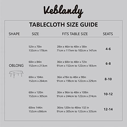 Veblandy Textured Tablecloth for Kitchen Dining Sage Green