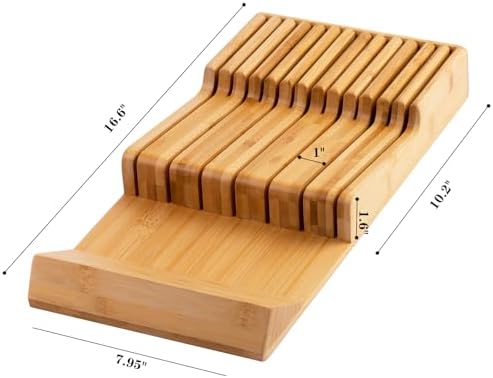 Bamboo Kitchen Knife Block